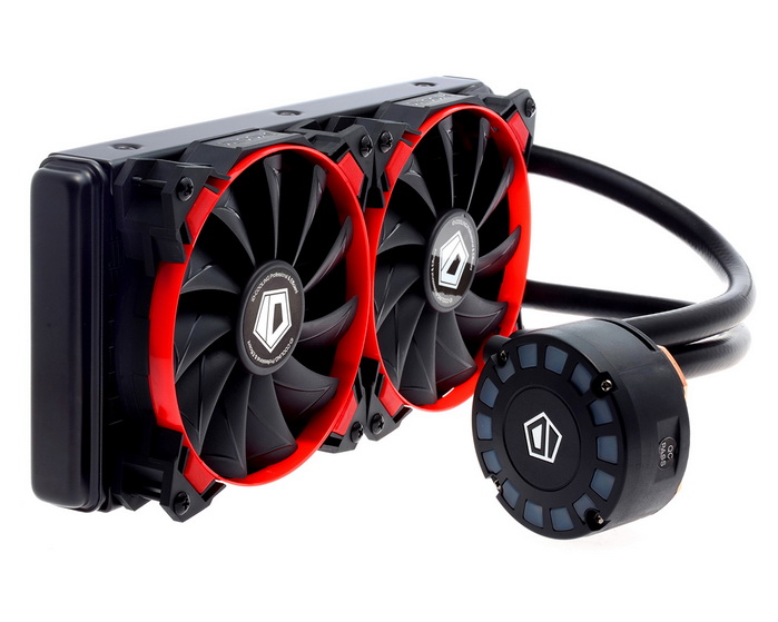 ID COOLING FROSTFLOW 240L RED LED- HIGH PERFORMANCE WATERCOOLING KIT