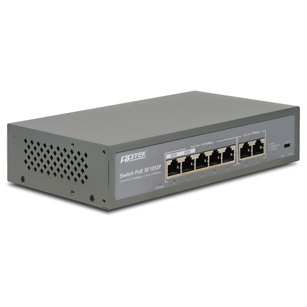 5-Port 10/100Mbps PoE Switch APTEK SF1052P