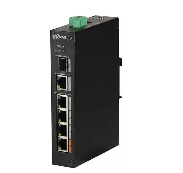 4-Port 10/100/1000Mbps PoE Switch DAHUA PFS3106-4ET-60