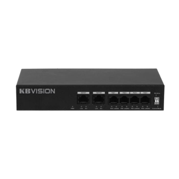 4-port 10/100Mbps PoE Switch KBVISION KX-ASW04-P2
